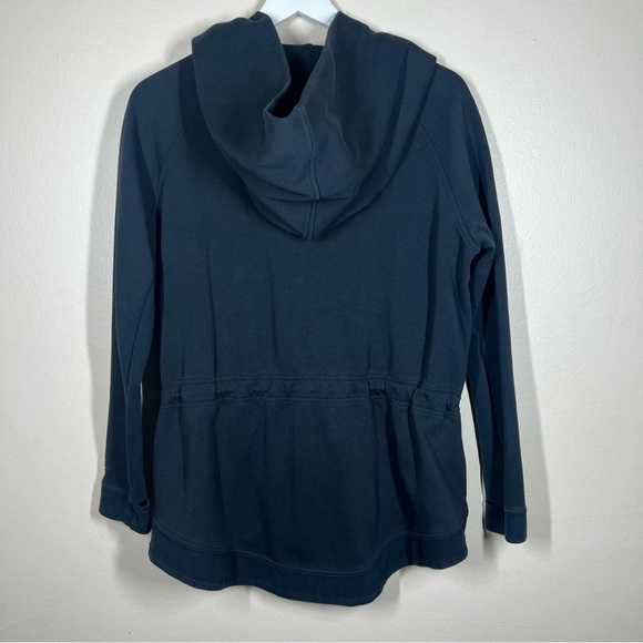 Nike Women’s Tech Fleece Cape Hooded Zip Up Black Jacket Sweatshirt Size Medium - Picture 14 of 16